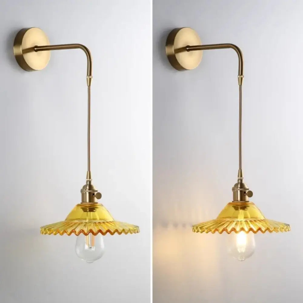 Lanterna Murale Vintage in Ottone