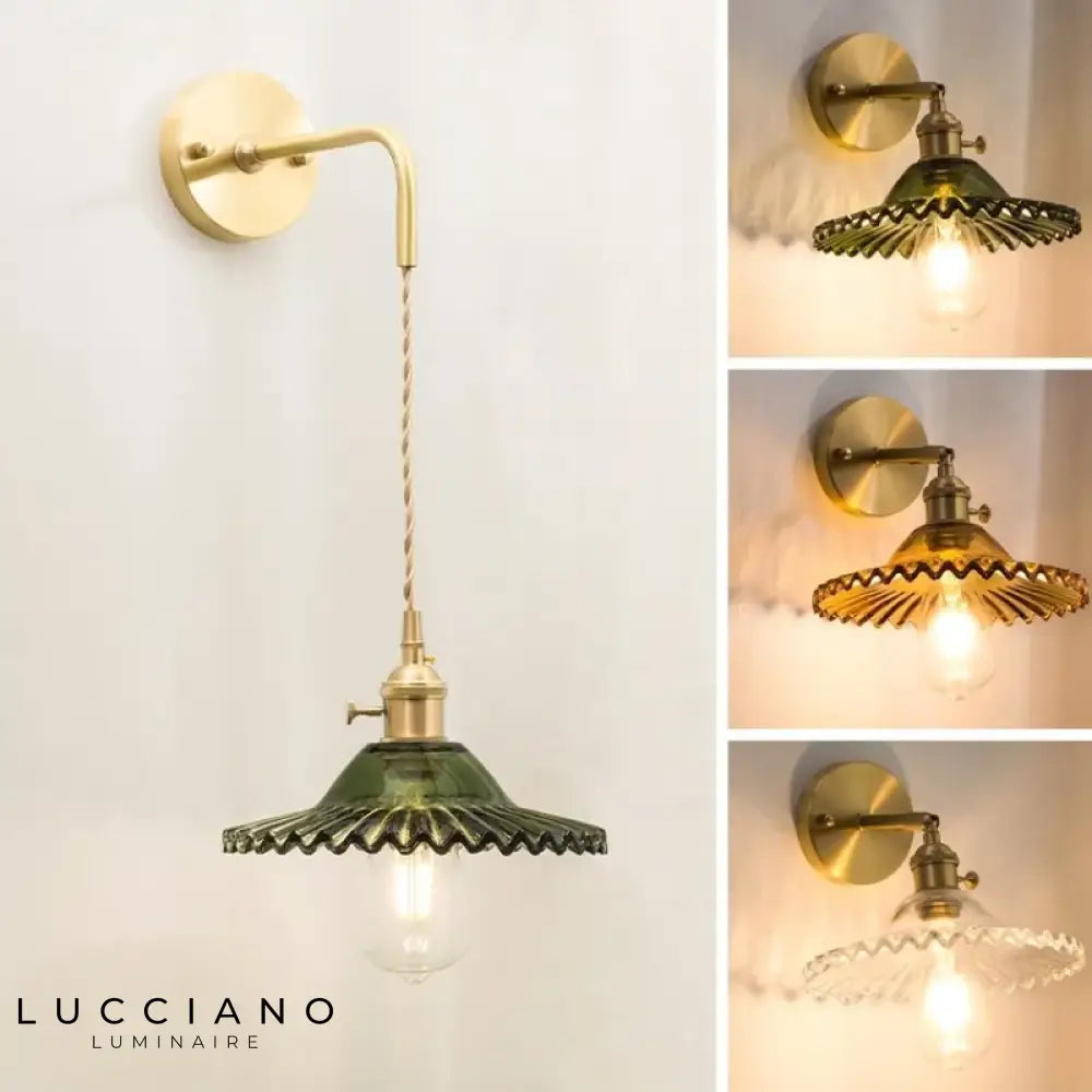 Lanterna Murale Vintage in Ottone