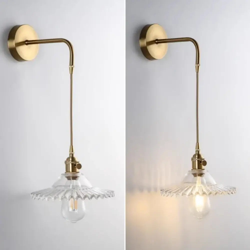 Lanterna Murale Vintage in Ottone