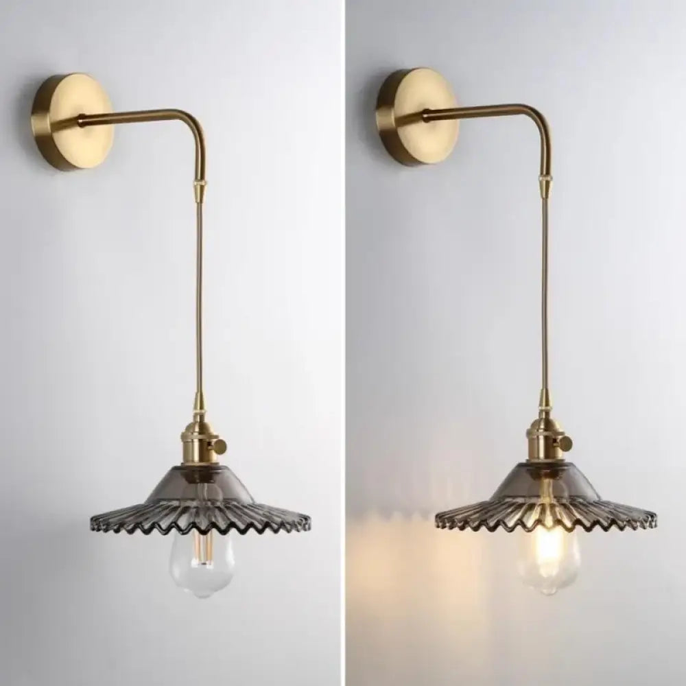 Lanterna Murale Vintage in Ottone