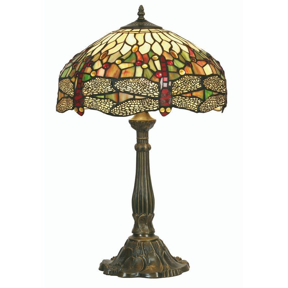 Lampada Tiffany Dragonfly Verde Oaks
