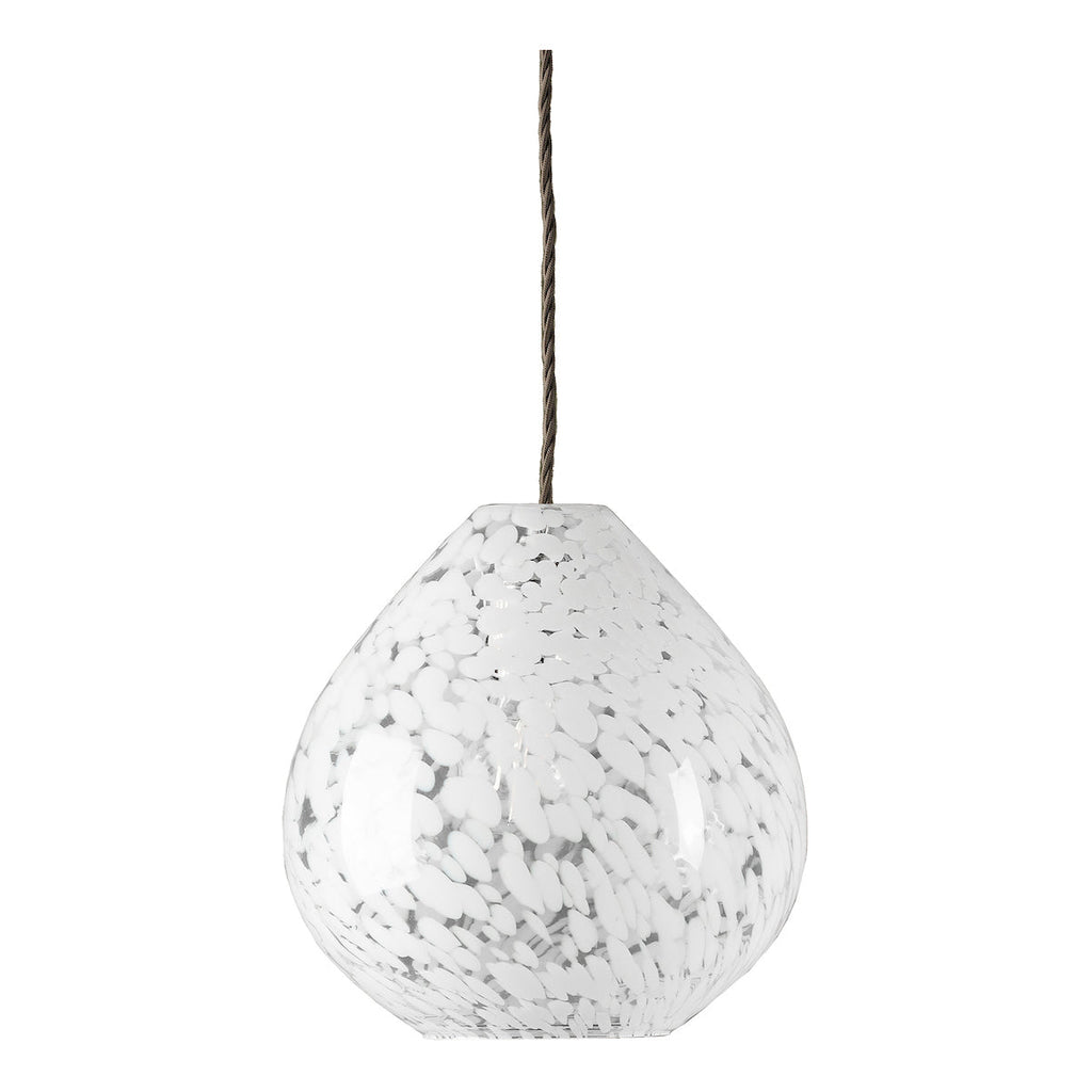 Laura Ashley Confetti Easy Fit Shade Vetro Artistico Bianco