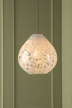 Laura Ashley Confetti Easy Fit Shade Vetro Artistico Bianco