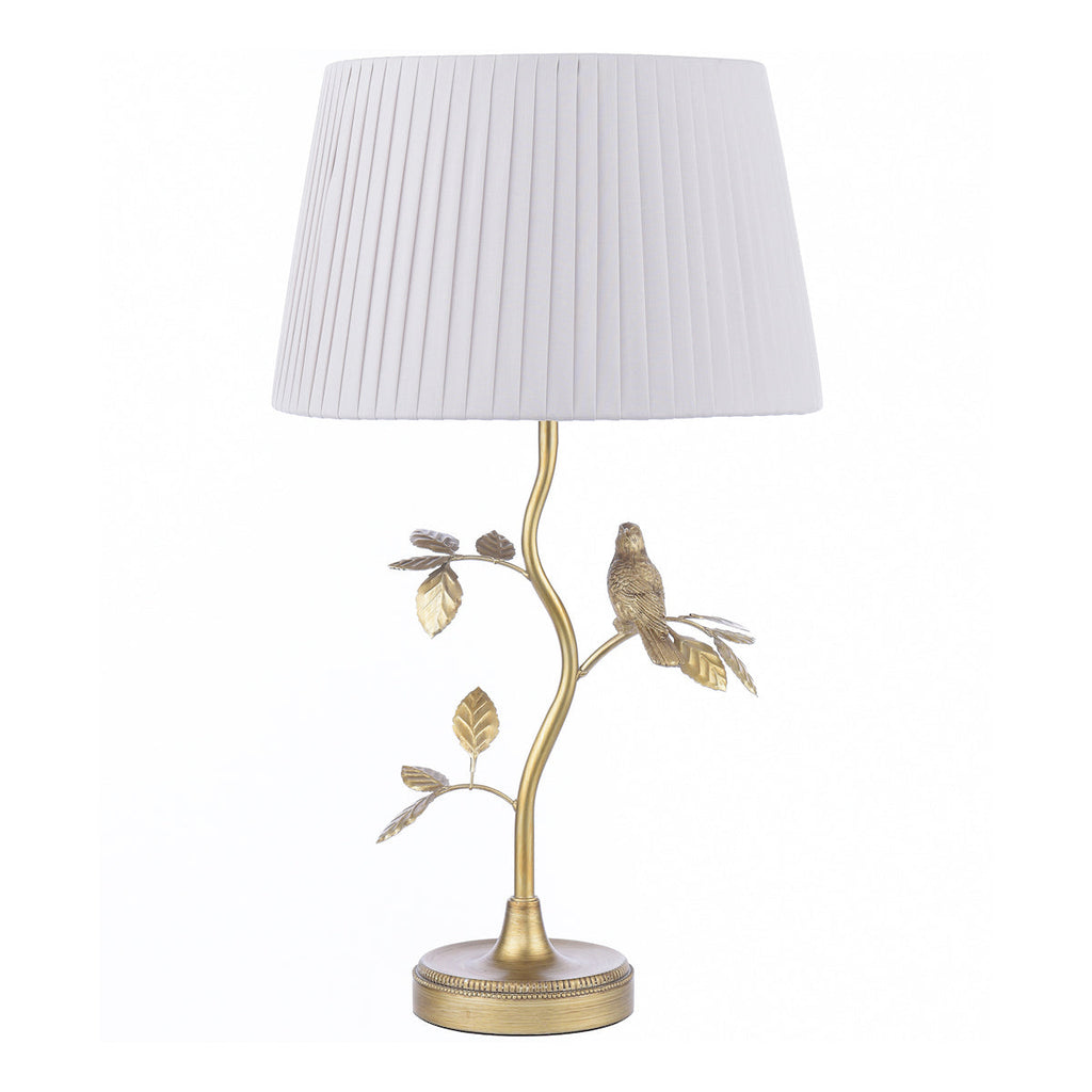 Lampada da Tavolo Egelton in Ottone Anticato e Taupe di Laura Ashley
