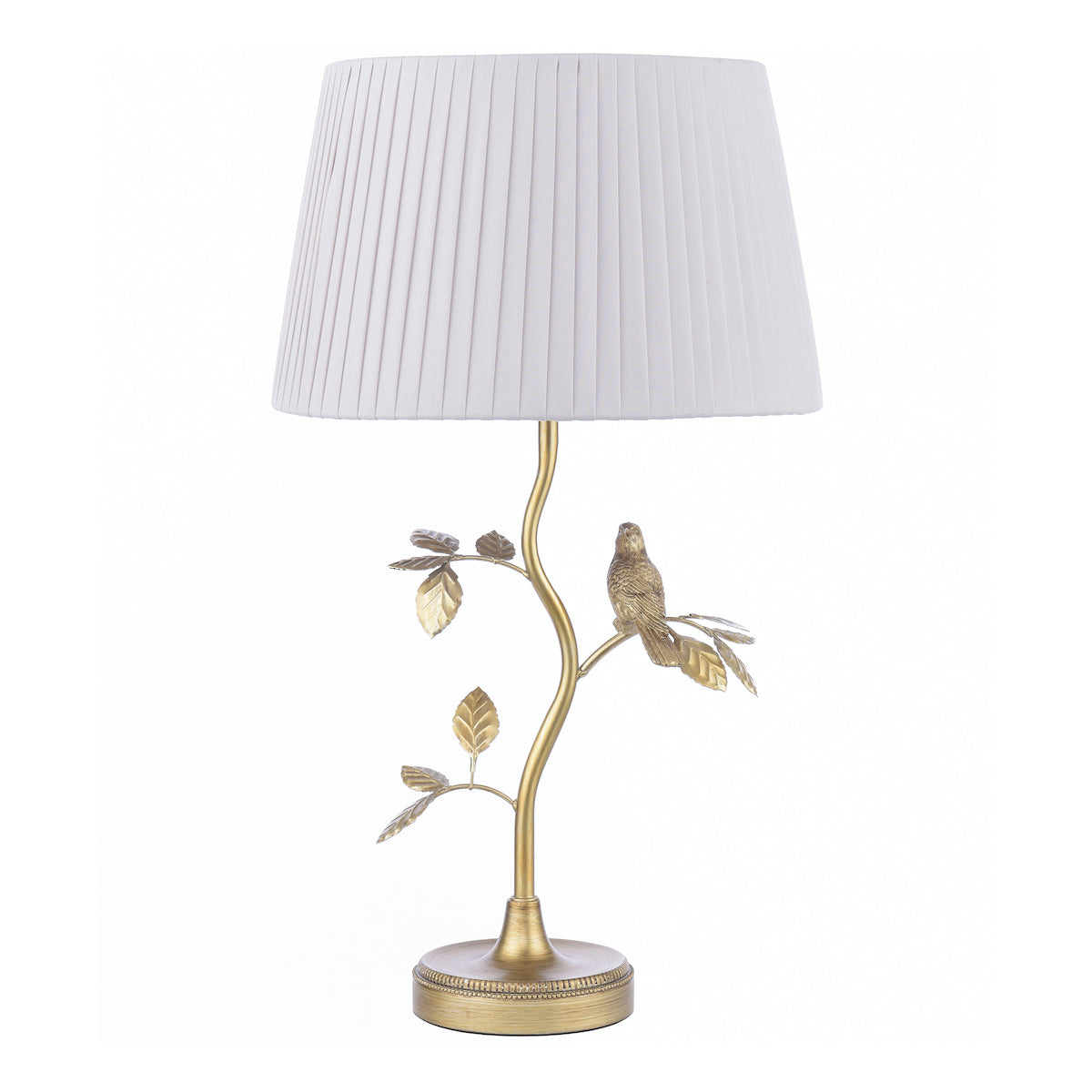 Lampada da Tavolo Egelton in Ottone Anticato e Taupe di Laura Ashley