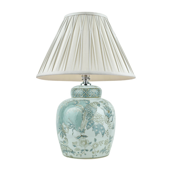 Lampada da Tavolo in Ceramica Laura Ashley Elizabeth con Base a Stampa di Uccelli