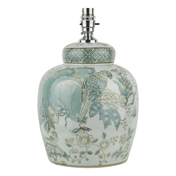 Lampada da Tavolo in Ceramica Laura Ashley Elizabeth con Base a Stampa di Uccelli