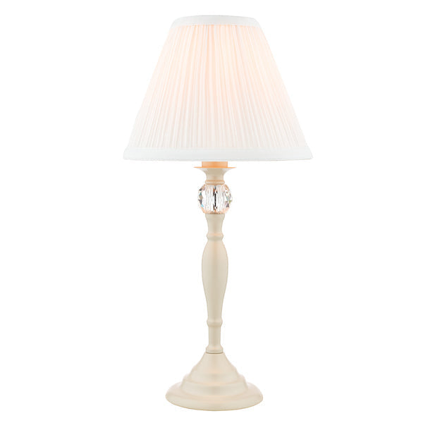 Lampada da Tavolo Laura Ashley Ellis con Paralume Crema Avorio