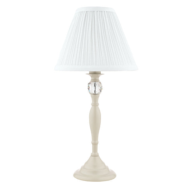 Lampada da Tavolo Laura Ashley Ellis con Paralume Crema Avorio