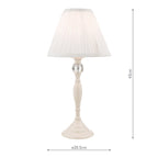Lampada da Tavolo Laura Ashley Ellis con Paralume Crema Avorio