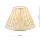 Laura Ashley Fenn Set di Paralumi in Seta Empire Drum Avorio 30cm/12 pollici
