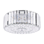 Laura Ashley Fernhurst Flush 3 Luci Cristallo e Cromo Lucido