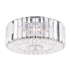 Laura Ashley Fernhurst Flush 3 Luci Cristallo e Cromo Lucido
