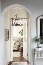 Laura Ashley Harrington 3 Luci Sospensione Nichel Lucido