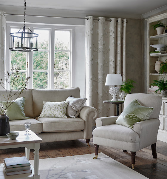 Laura Ashley Harrington 3 Luci Sospensione Nichel Lucido