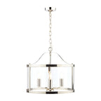 Laura Ashley Harrington 3 Luci Sospensione Nichel Lucido