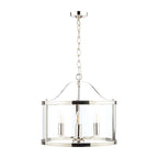 Laura Ashley Harrington 3 Luci Sospensione Nichel Lucido