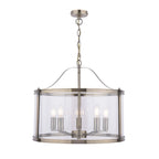 Laura Ashley Harrington 5 Luci Pendenti Ottone Antico