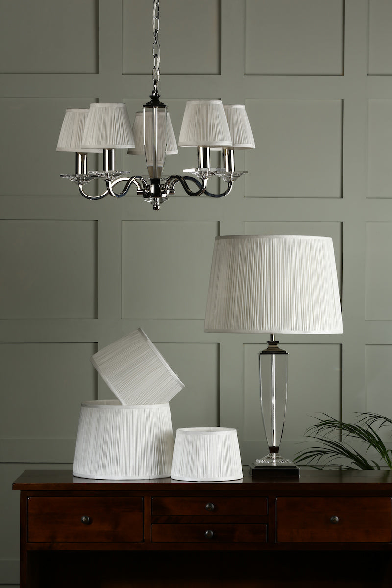 Laura Ashley Hemsley Sedia in Setato Crema 14cm/5 pollici
