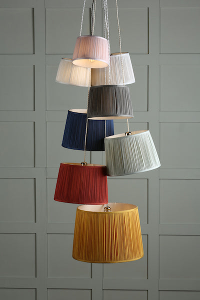 Laura Ashley Hemsley Sospensione in Seta Crema 30cm/12 pollici