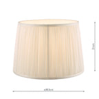 Laura Ashley Hemsley Sospensione in Seta Crema 30cm/12 pollici