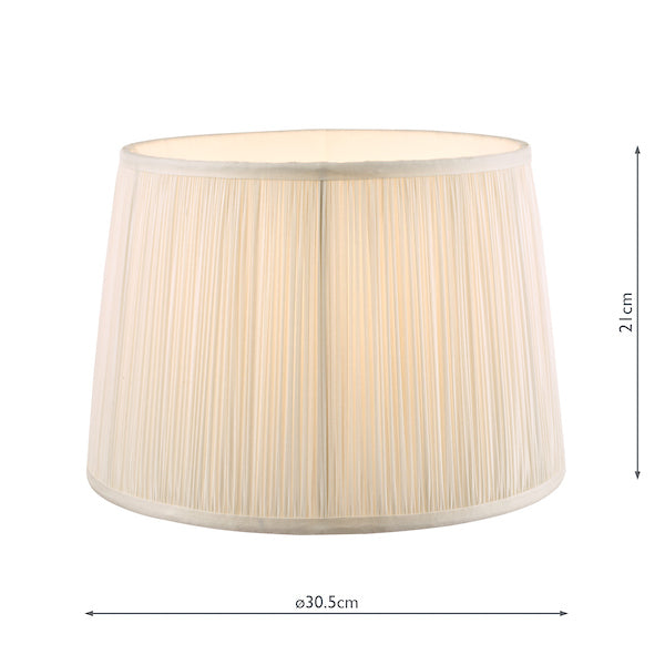 Laura Ashley Hemsley Sospensione in Seta Crema 30cm/12 pollici