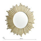 Specchio Rotondo Lovell Champagne 99cm di Laura Ashley