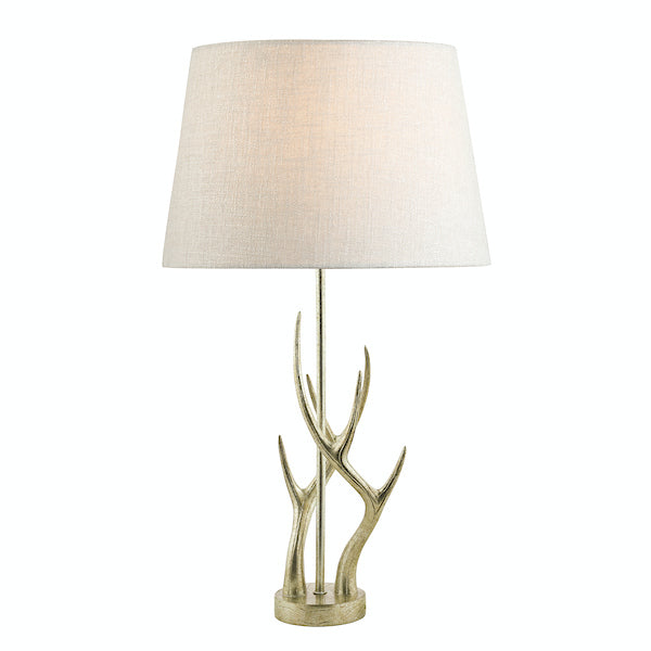 Base della lampada da tavolo Laura Ashley Mulroy Champagne con corna