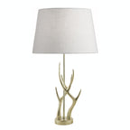 Base della lampada da tavolo Laura Ashley Mulroy Champagne con corna