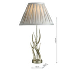 Base della lampada da tavolo Laura Ashley Mulroy Champagne con corna