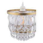 Laura Ashley Rhosill Easy Fit Shade Cristallo e Ottone Anticato