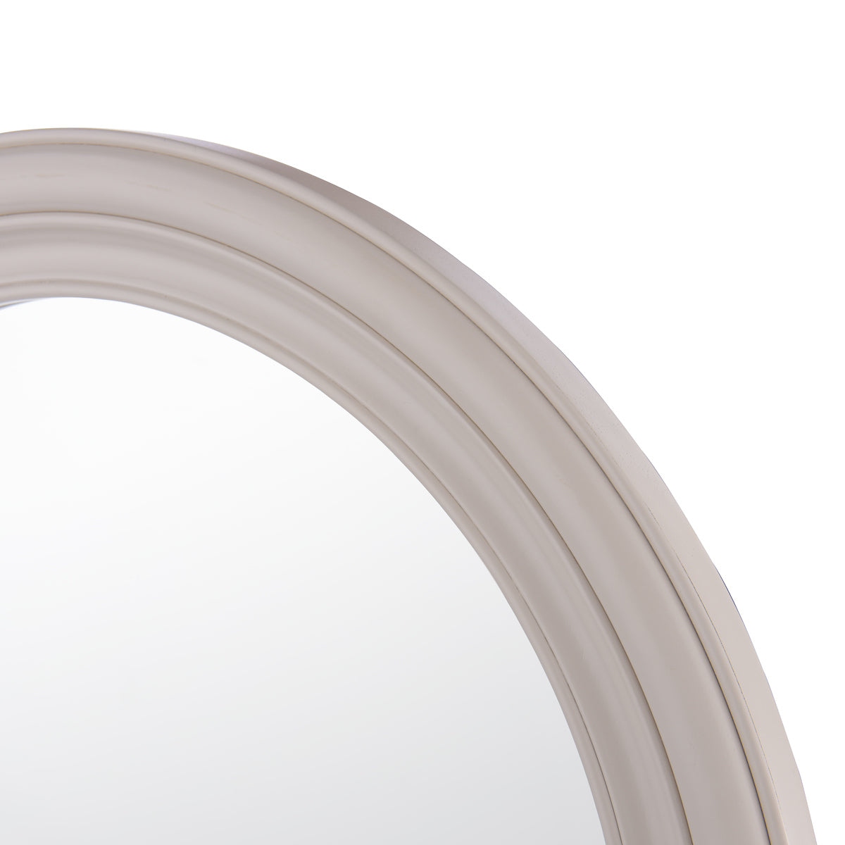 Specchio Laura Ashley Tate in Legno Avorio Invecchiato 60cm