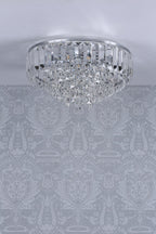 Laura Ashley Vienna 3 Luci Flush Cristallo e Cromo Lucido