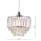 Laura Ashley Vienna Sospensione Facile in Cristallo e Cromo Lucido