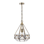 Lampadario a lanterna Laura Ashley Zaria in ottone antico