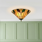 Lampada da soffitto Tiffany Foglia Oaks