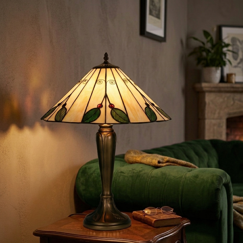 Lampada da Tavolo Oaks Tiffany Leaf
