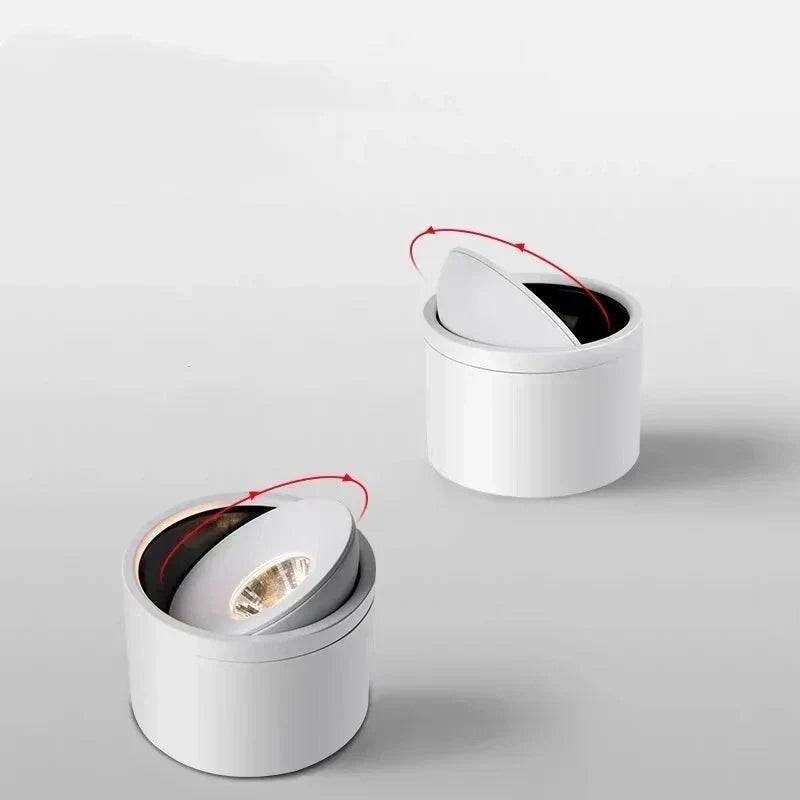 Faretto LED da incasso dimmerabile orientabile – Alluminio, Bianco/Nero