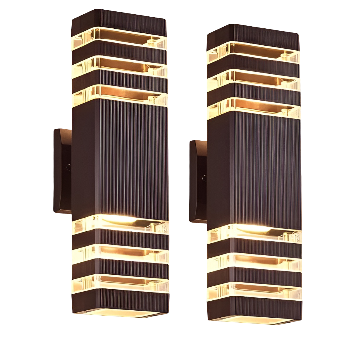 Lampada da parete LED per esterni – Luce moderna Up-&-Down | Impermeabile per giardino e balcone