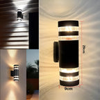Lampada da parete LED per esterni – Luce moderna Up-&-Down | Impermeabile per giardino e balcone