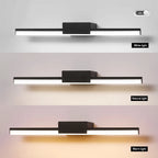 Lampada da Parete LED per Bagno Lampada a Specchio in Alluminio Nera Bianca Lampade da Vanità