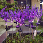 Lampada a Fiore LED in Acciaio Inossidabile – Lampada da Giardino a Energia Solare, Impermeabile per Giardini, Terrazze e Viali