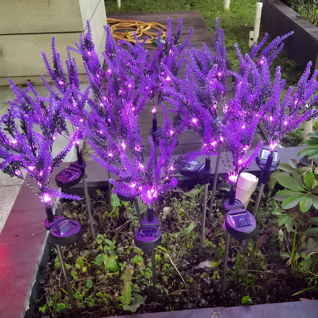 Lampada a Fiore LED in Acciaio Inossidabile – Lampada da Giardino a Energia Solare, Impermeabile per Giardini, Terrazze e Viali