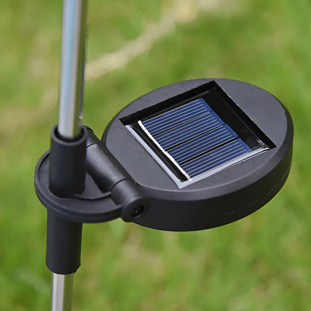Lampada a Fiore LED in Acciaio Inossidabile – Lampada da Giardino a Energia Solare, Impermeabile per Giardini, Terrazze e Viali