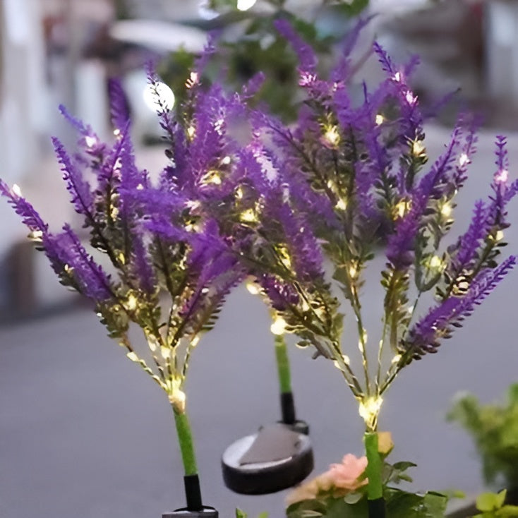 Lampada a Fiore LED in Acciaio Inossidabile – Lampada da Giardino a Energia Solare, Impermeabile per Giardini, Terrazze e Viali