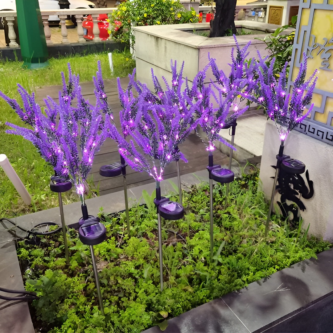 Lampada a Fiore LED in Acciaio Inossidabile – Lampada da Giardino a Energia Solare, Impermeabile per Giardini, Terrazze e Viali