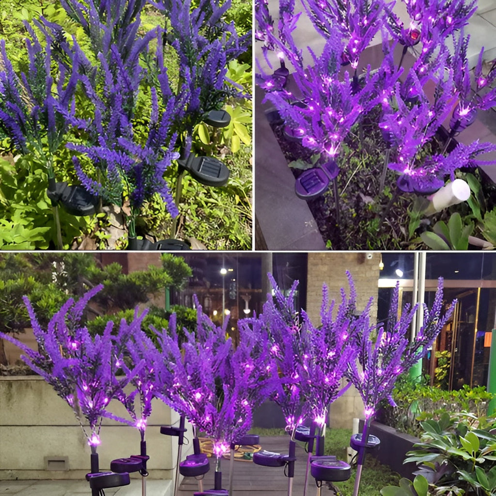Lampada a Fiore LED in Acciaio Inossidabile – Lampada da Giardino a Energia Solare, Impermeabile per Giardini, Terrazze e Viali