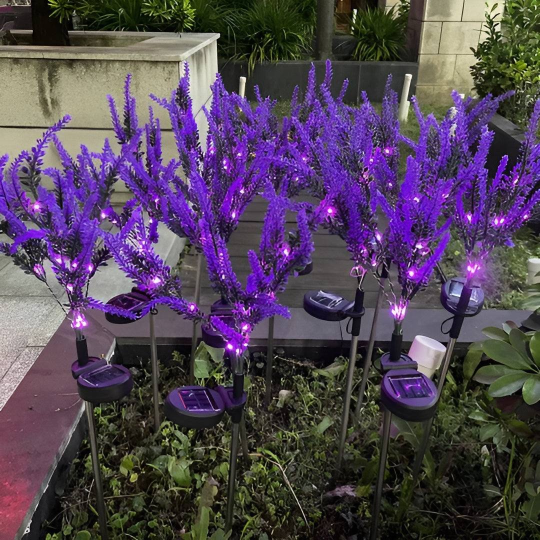 Lampada a Fiore LED in Acciaio Inossidabile – Lampada da Giardino a Energia Solare, Impermeabile per Giardini, Terrazze e Viali