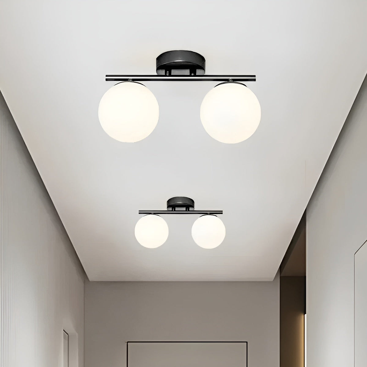 Lampada da soffitto a LED in vetro – Design nordico | Per soggiorno e camera da letto