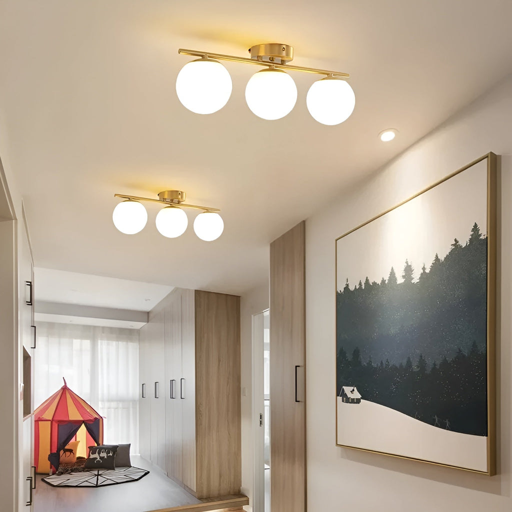 Lampada da soffitto a LED in vetro – Design nordico | Per soggiorno e camera da letto